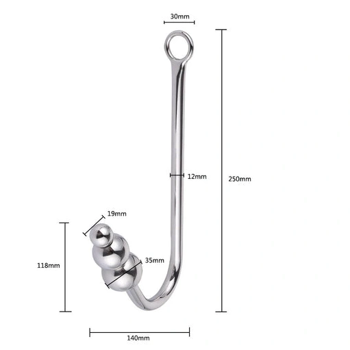 Elegant Beaded Anal and Hook Cuffs 5334 Collar with 0223